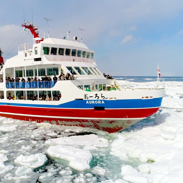 浮冰观光船~网走浮冰观光破冰船~